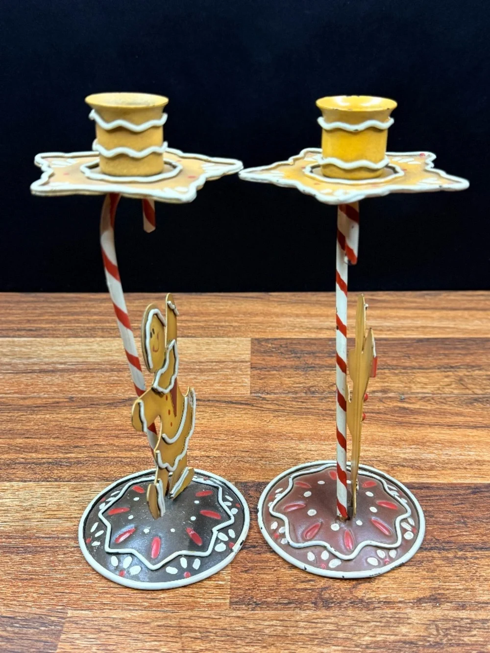 Gingerbread Candle Holders and Gingerbread “Holiday Kitchen” Sign